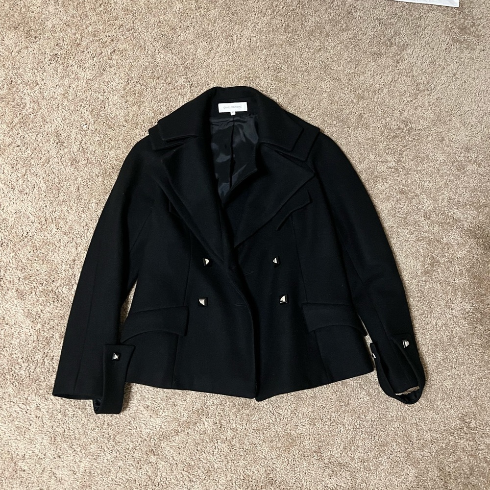 Anne Fontaine Black Coat.